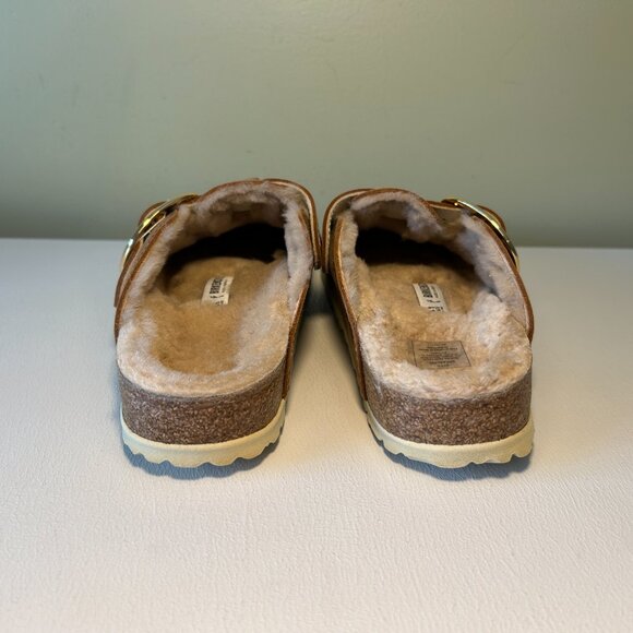 Birkenstock Boston Big Buckle Shearling Clogs - Picture 10 of 16